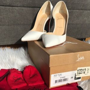 White Christian Louboutin Heels